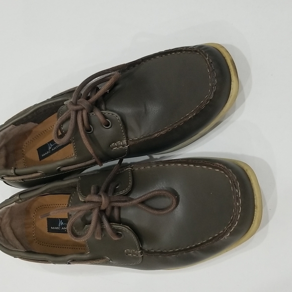Marc Anthony Brown Boat Shoes - Picture 2 of 5